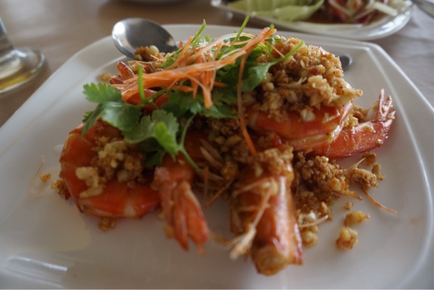 クン クング レストランの蝦の料理